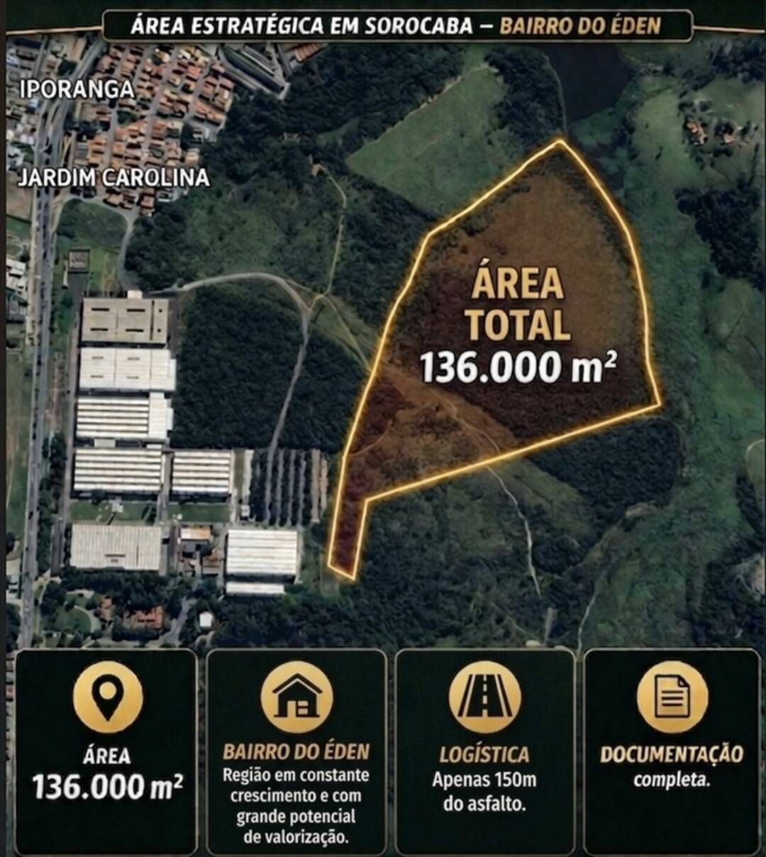 #16296 - Área para Venda em Sorocaba - SP