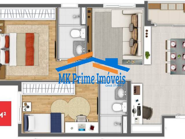#8099 - Apartamento para Venda em Carapicuíba - SP