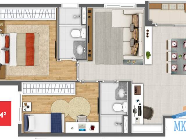 #4849 - Apartamento para Venda em Carapicuíba - SP