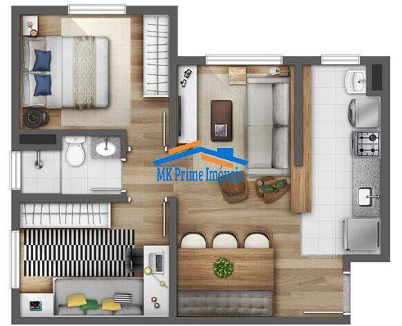 Apartamento à venda com 2 quartos, 47m² - Foto 7