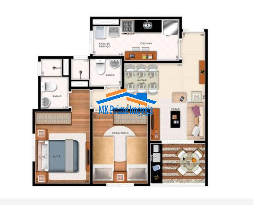 Apartamento à venda com 2 quartos, 50m² - Foto 22