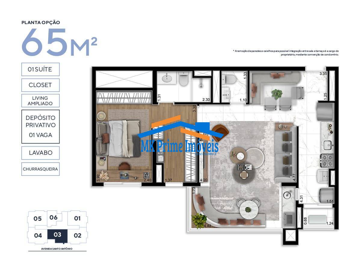 Apartamento à venda com 2 quartos, 65m² - Foto 35