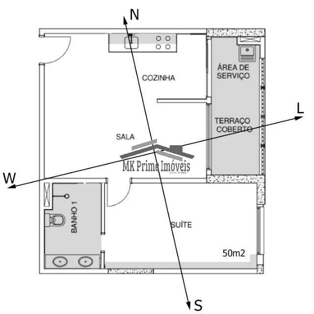 Apartamento à venda com 1 quarto, 50m² - Foto 18