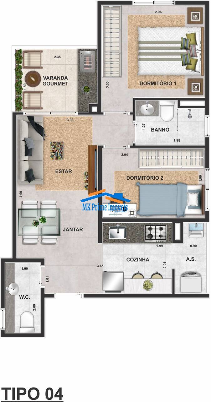 Apartamento, 2 quartos, 47 m² - Foto 14