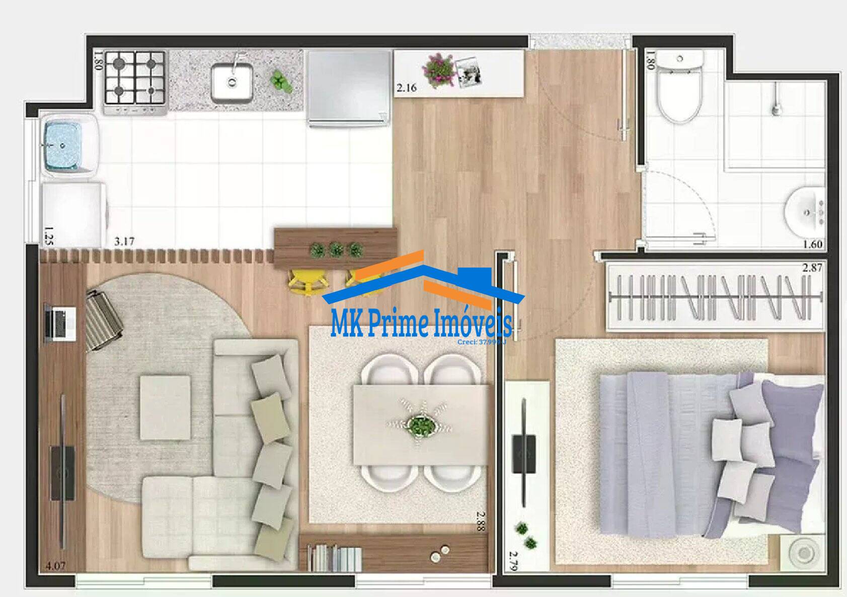 Apartamento, 1 quarto, 36 m² - Foto 24