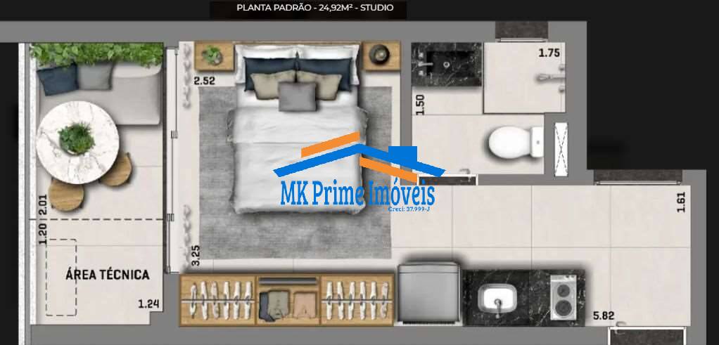 Apartamento, 1 quarto, 22 m² - Foto 47