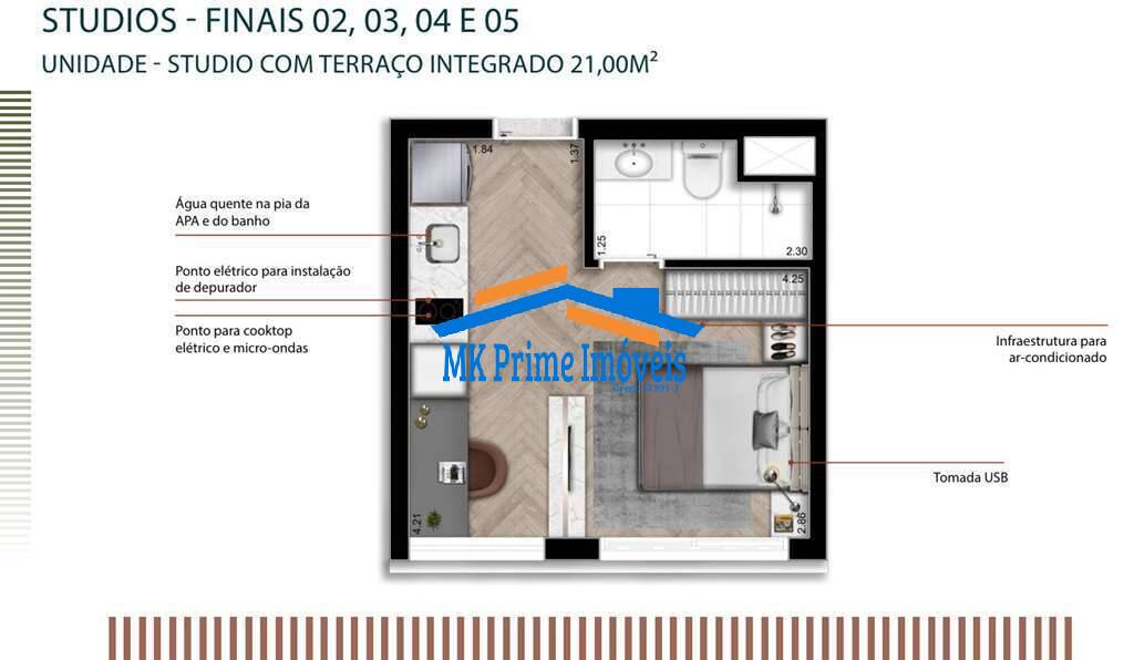 Apartamento, 1 quarto, 21 m² - Foto 17