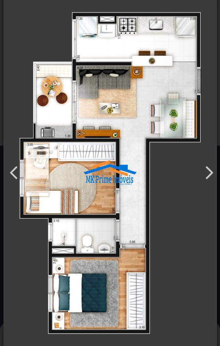 Apartamento, 2 quartos, 45 m² - Foto 71